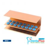 Bur Holder 16 Holes Assorted Color Block Sterilizer Stand with Silicone