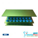 Bur Holder 16 Holes Assorted Color Block Sterilizer Stand with Silicone