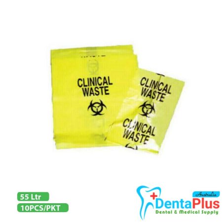 Yellow Waste Bags - 55Ltr - 10pcs/pkt