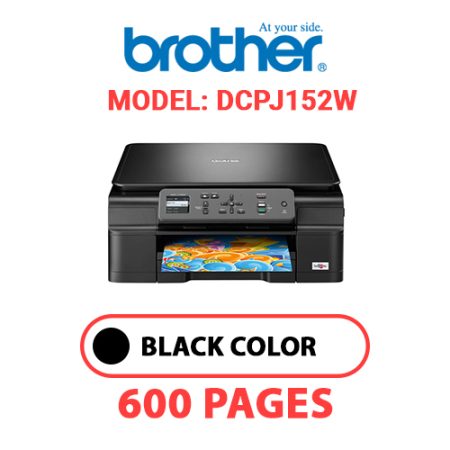 BROTHER DCPJ152W PRINTER - BLACK INK