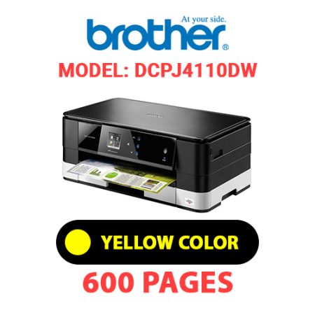 BROTHER DCPJ4110DW PRINTER - YELLOW INK