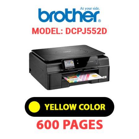 BROTHER DCPJ552D PRINTER - YELLOW INK