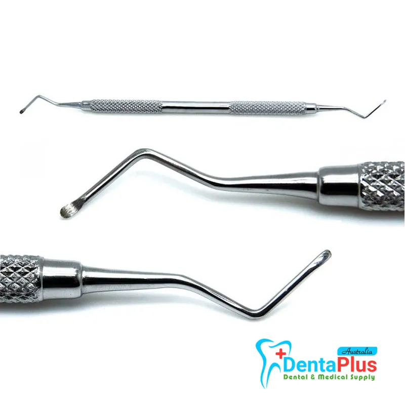 Excavator Spoon-Shaped Double Ended Dental Restorative Instrument