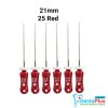 H Files - 6pcs/pkt - 21-mm - 25-red