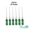 H Files - 6pcs/pkt - 25-mm - 35-green