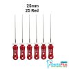 H Files - 6pcs/pkt - 25-mm - 25-red