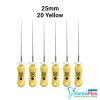 H Files - 6pcs/pkt - 25-mm - 20-yellow