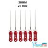 H Files - 6pcs/pkt - 28-mm - 25-red