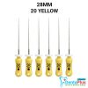H Files - 6pcs/pkt - 28-mm - 20-yellow
