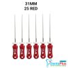 H Files - 6pcs/pkt - 31-mm - 25-red