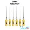 H Files - 6pcs/pkt - 31-mm - 20-yellow