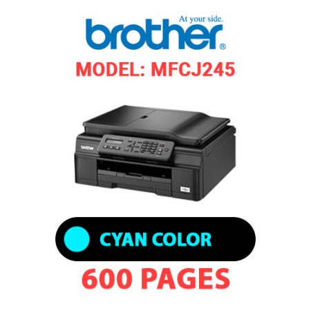BROTHER MFCJ245 PRINTER - CYAN INK
