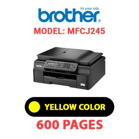 BROTHER MFCJ245 PRINTER - YELLOW INK