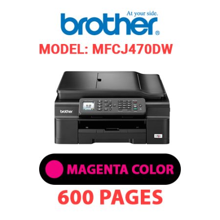 BROTHER MFCJ470DW PRINTER - MAGENTA INK