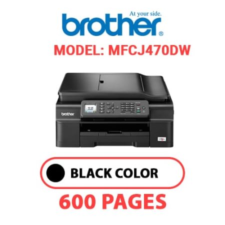 BROTHER MFCJ470DW PRINTER - BLACK INK