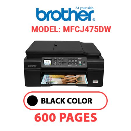 BROTHER MFCJ475DW PRINTER - BLACK INK
