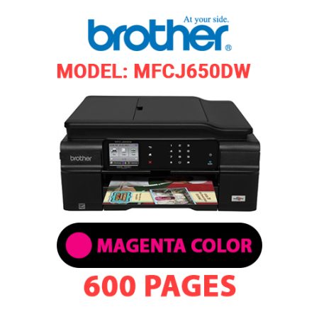 BROTHER MFCJ650DW PRINTER - MAGENTA INK