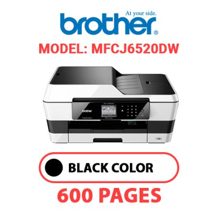 BROTHER MFCJ6520DW PRINTER - BLACK INK