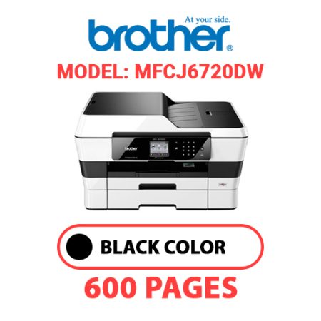 BROTHER MFCJ6720DW PRINTER - BLACK INK