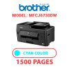 BROTHER MFCJ6730DW PRINTER - CYAN INK