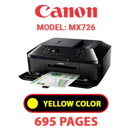 CANON MX726 PRINTER - YELLOW INK