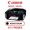 CANON MX885 PRINTER - BLACK INK