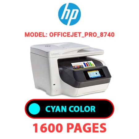 HP OfficeJet_Pro_8740 - CYAN INK