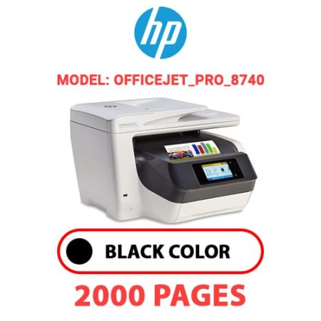 HP OfficeJet_Pro_8740 - BLACK INK