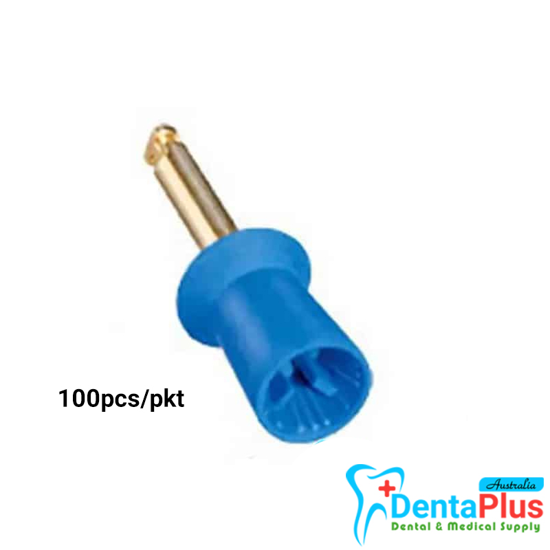 Prophy Cup Ribbed & Webbed (RA Latch) Latex Free - Blue #100pcs/pkt