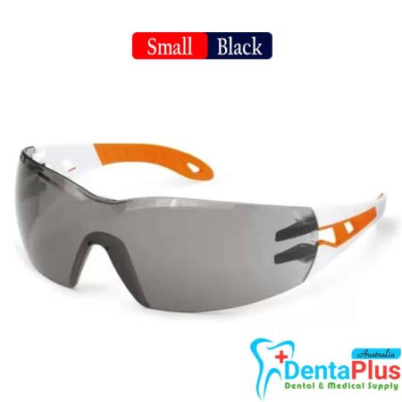 Uvex Pheos Tinted Protective Glasses /Safety Eye Wear- Black #Each - Small- Black