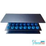 Bur Holder 16 Holes Assorted Color Block Sterilizer Stand with Silicone