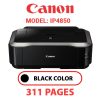 CANON iP4850 PRINTER - BLACK INK