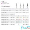 Diamond Burs Pointed Cone ISO: 165-858 MDT #10Pcs/Box