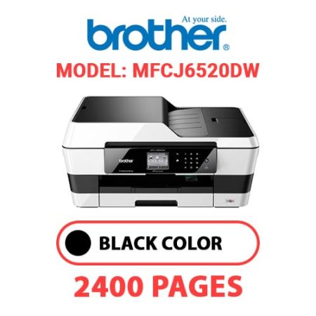 BROTHER MFCJ6520DW PRINTER - BLACK INK