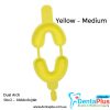 Disposable Fluoride Trays - Dual Arch (50x2 - 100Arch/pkt) - yellow-medium