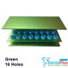 Bur Holder 16 Holes Aluminum Stand with Silicone Cover – Suitable for FG/RA #Each - green