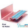 Bur Holder 16 Holes Aluminum Stand with Silicone Cover – Suitable for FG/RA #Each - pink