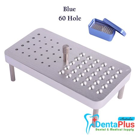 Endo File Stand Blue 60 Holes Suitable for Files and Burs (FG,RA) #Each