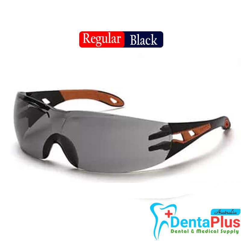 Uvex Pheos Tinted Protective Glasses /Safety Eye Wear- Black #Each - Regular- Black