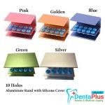 Bur Holder 10 Holes Aluminium Stand with Silicone Cover Autoclavable Each