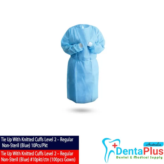 Disposable Isolation Gown Blue Level 2