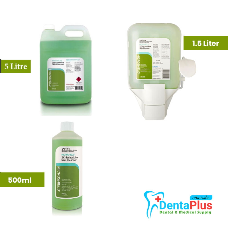 Microshield 2 Chlorhexidine Skin Cleanser 500ml, 1.5Ltr or 5Ltr