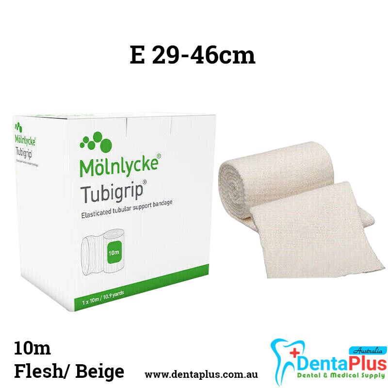 Tubigrip Multi-Purpose Elasticated Tubular Bandage Made in UK Flesh/Beige (10m) #Each - E 29 - 46cm