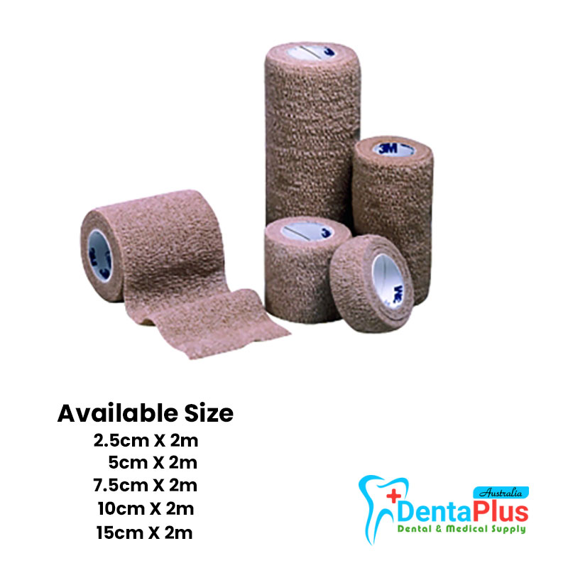 Coban Elastic Cohesive Bandage Roll – Self-Adherent Medical Wrap