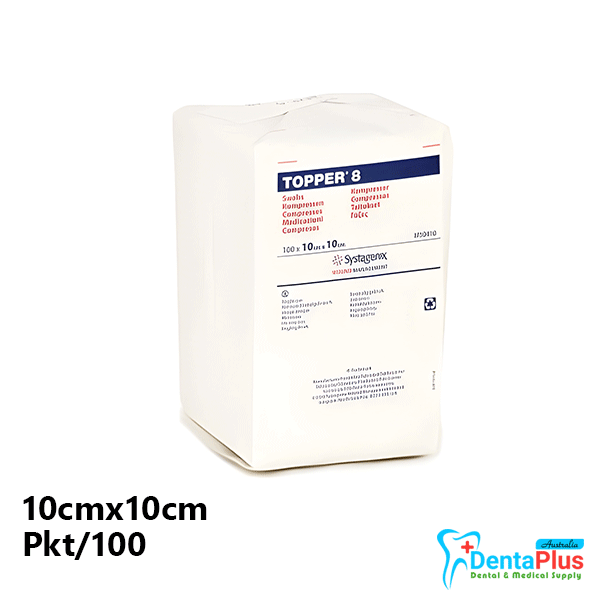 Topper 8 Non-Woven Gauze 10cmx10cm Non-Sterile