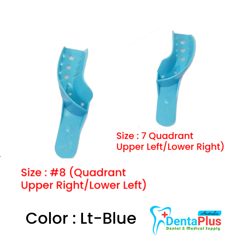 Disposable Impression Trays - Lt Blue #12pcs/pkt